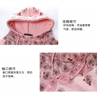 Розовый свитшот с цветочным принтом