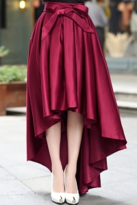 Объемная юбка с асимметричным подолом