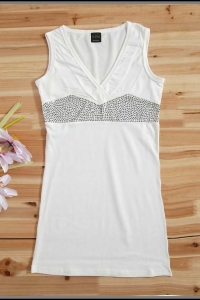 Белое мини-платье