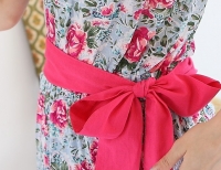 Женский комбинезон с длинными брюками и цветочным принтом