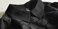 Удлиненная черная блузка